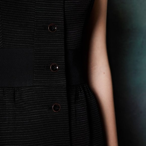 TED BAKER Octovia Button Strap Midi Dress - Picture 5 of 9